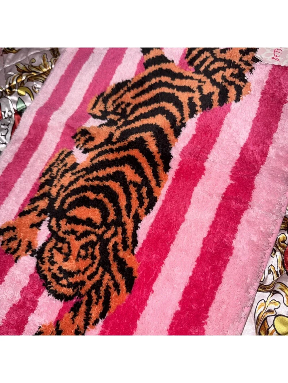 Betsey Johnson Tigers Skid Resistant Bath Rug, 20” x 32”